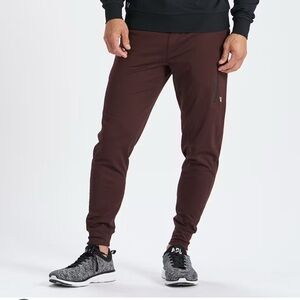 Vuori Sunday Performance Jogger In Oxblood Men's Tech Pant Size Size L
